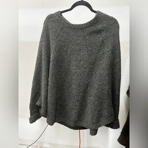 Michael Kors Charcoal Poncho Sweater